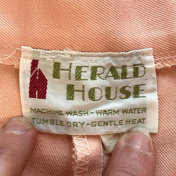 Vintage 1970s Pink Trumpet Skirt Herald House - Picture 5 of 9